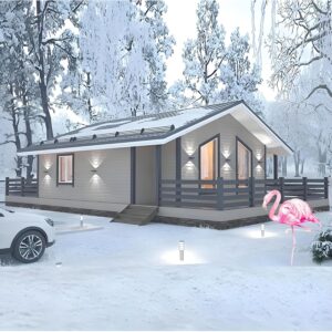 Prefab Tiny Homes Foldable Small Houses for Sale 20FT &40 FT Modern Prefabricated Home to Live in for Adults 3 Bedroom 1 Kitchen 1 Bathroom Compact and Durable Design